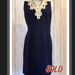 NWT - Vince Camuto Navy Blue Size 6 Dress